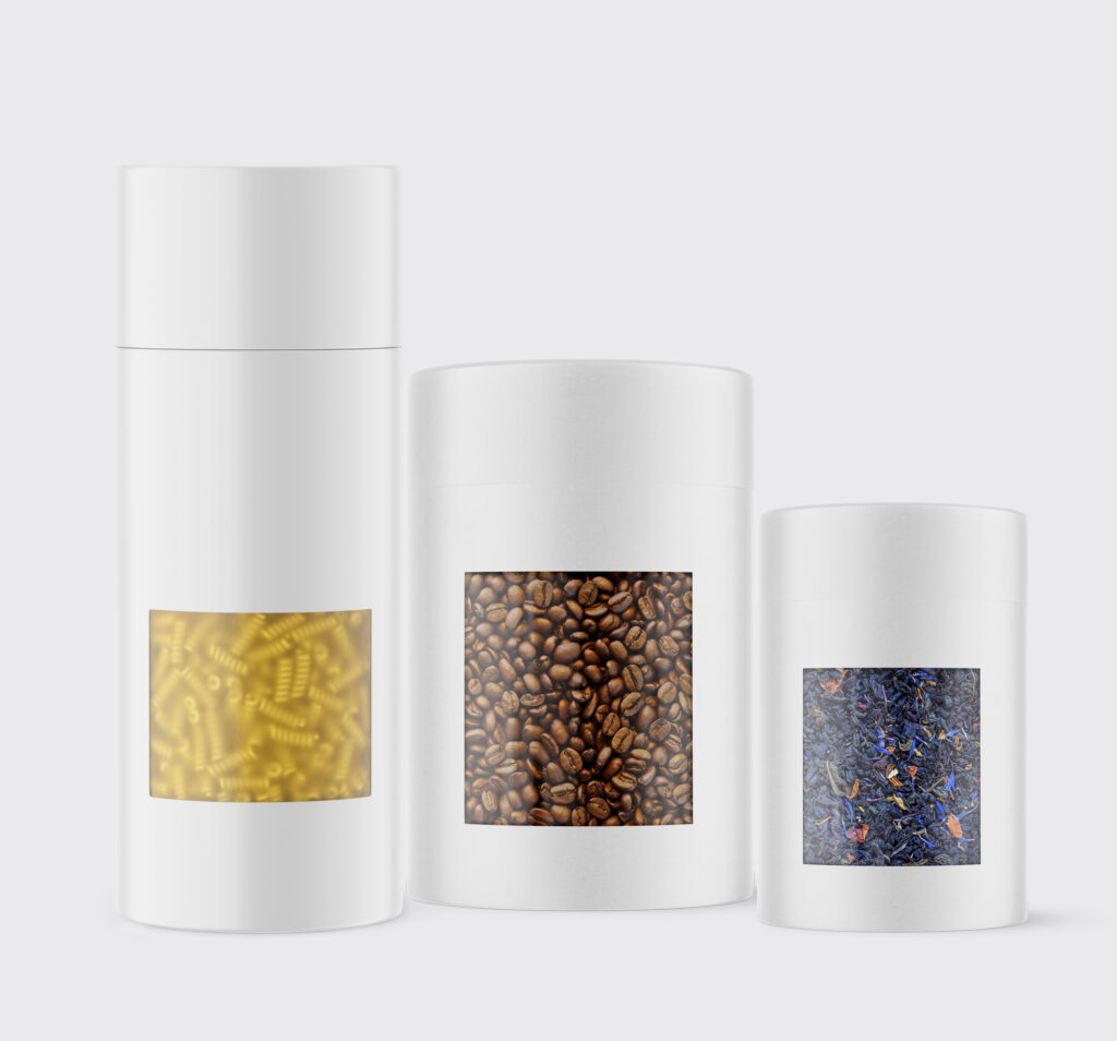 paper tube with window